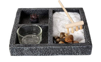 Pacific Giftware Zen Garden Enlightenment Set Meditation Use Home Office Decor Starter Kit