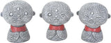 SUMMIT COLLECTION Eastern Enlightenment Playful Jizo Monks Red Bibs (Set of 3) Collectible