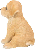 Pacific Giftware Adorable Seated Yellow Labrador Puppy Collectible Figurine Amazing Dog Likeness Hand Painted Resin 6.5 inch Figurine Great for Dog Lovers Tabletop Decor