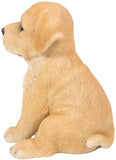 Pacific Giftware Adorable Seated Yellow Labrador Puppy Collectible Figurine Amazing Dog Likeness Hand Painted Resin 6.5 inch Figurine Great for Dog Lovers Tabletop Decor