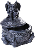 Pacifc Giftware Gothic Gargoyle Lidded Ashtray Trinket Box Tabletop Decor Statue 7 Inch Tall