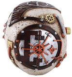 Steampunk Gearwork Skull with Secret Stash Drawer Trinket Box Collectible