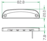 MARINE BOAT LED STEP DOWN LIGHT DURABLE ZINC ALLOY .48W