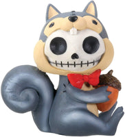 SUMMIT COLLECTION Furrybones Nibbles Signature Skeleton in Squirrel Costume Holding an Acorn