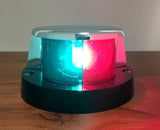 MARINE BOAT FESTOON NAVIGATION BOW LIGHT RED GREEN CHROME PLATED ZINC IP66