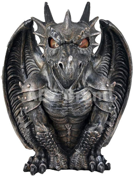 ABZ Brand Guardian Winged Red Eye Standing Dragon Gargoyle Candle Holder Statue Figurine Gothic Myth Fantasy Sculpture Decor