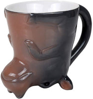 Pacific Giftware Topsy Turvy River King Hippo 11oz Coffee Mug Adorable Mug Upside Down Tea Cup