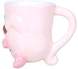 Pacific Giftware Topsy Turvy Pig Expresso Mug Adorable Mug Upside Down Home Office Decor