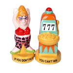 Pacific Giftware Lucky Casino Slot Machine Winner Ceramic Magnetic Salt and Pepper Shaker Set