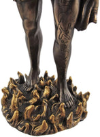 12.75 Inch Archangel Uriel with Spear Religious Resin Statue Figurine