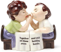 Couple Holding Hands: Together After These Years Salt and Pepper Shaker Set