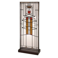 Frank Lloyd Wright Robie Window Stained Glass - 14" x 5.75"