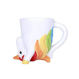 Pacific Giftware Topsy Turvy Unicorn Expresso Mug Adorable Mug Upside Down Home Office Decor