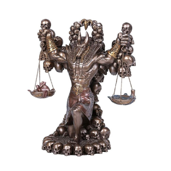 ABZ Brand Ancient Egyptian The god of Embalming and The Dead Anubis Holding The Scale of Justice Figurine Statue
