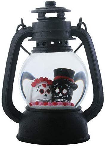 YTC SUMMIT 8694 Lantern Water Globe Bride & Groom Head with LED Light - 100 mm.