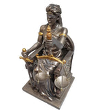 Seated Lady Justice Scales of Justice La Justicia Statue Lawyer Attorney Judge