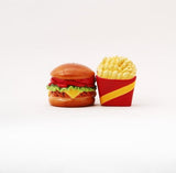 NEW! 4" Burger and Fries Magnetic Salt and Pepper Shakers