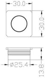 MARINE BOAT LED MINI BLUE SQUARE BUTTON COURTESY LIGHT