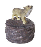 Pacific Giftware Lone Majestic Wolf Mini Resin Trinket Box 3.15 Inches Tall