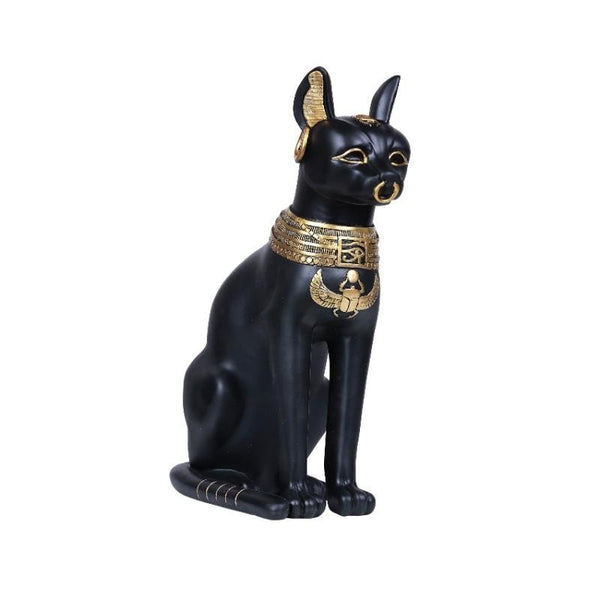 Ancient Egyptian Inspired Sitting Bastet Goddess of Protection Collectible...