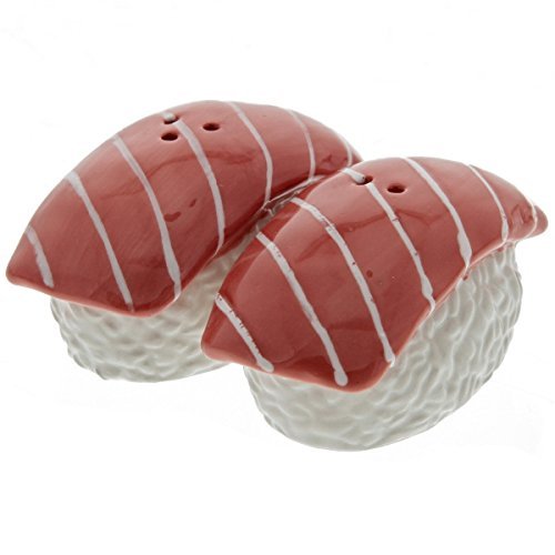 Tuna Sushi Magnetic Fish Salt and Pepper Shakers Novelty Set