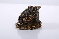 Pacific Giftware Feng Shui Chan Chu Bronze Money Frog Coin Toad Prosperity Home Decoration Gift