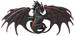 Pacific Giftware Red Black Malice Dragon Wall Plaque Statue by Ruth Thomson Dragons Lair