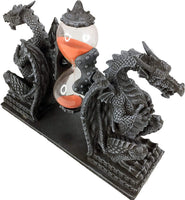 PTC 8 Inch Green Dual Dragon Sand Timer Hourglass Statue Figurine