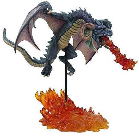 10 Inch Line of Fire Winged Flying Dragon Raid Statue Figurine