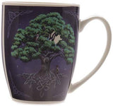 4" Tree of Life Colored New Bone China Porcelain Coffee Drinking Mug