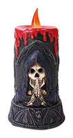 Pacific Giftware Spooky Grim Reaper LED Light Candle Figurine Made of Polyresin