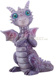 YTC 3.75 Inch Cold Cast Resin Purple and Pink Baby Dragon Figurine