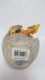 PTC 4.75 Inch Yellow Dragon Hatchling in Egg Casing Statue Figurine