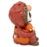 SUMMIT COLLECTION Furrybones Utan Signature Skeleton in Orangutan Costume Hugging Monkey Buddy