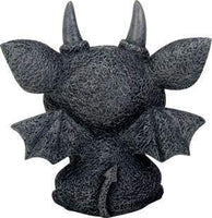 SUMMIT COLLECTION 3.25 Inch Medieval Dark Grey Winged Gothic Gargoyle Guardian Bast Desk and Shelf Decoration