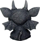 SUMMIT COLLECTION 3.25 Inch Medieval Dark Grey Winged Gothic Gargoyle Guardian Bast Desk and Shelf Decoration