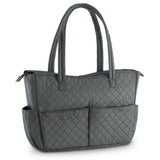 KIOTA Beauty Bag - Ideal for Bottles - Makeup Brush Storage Pocket and Outer Pockets - Quilted Finish Shoulder Bag Cosmetic Organizer