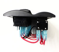 Bandc 6 Gang Marine Boat Bridge Control Switch Panel with LED Rocker Circuit Breaker 12v 24v