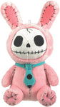 SUMMIT COLLECTION Furrybones Pink Bunny Bun Bun Wearing Polka Dotted Blue Tie Small Plush Doll