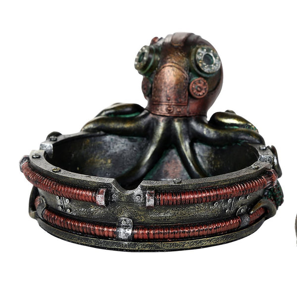 Pacific Giftware Steampunk Octopus Cigarette Ashtray Coin Tray Decorative Tabletop Accessory