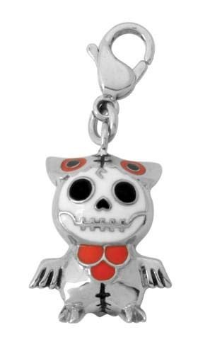 SUMMIT COLLECTION Furrybones Owl Hootie Skeleton Boy Key Chain Charm