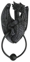 7 Inch Dragon Gargoyle Bust Resin Door Knocker Statue Figurine