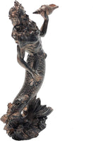 ABZ Brand Amazing Collection King of the Sea - Poseidon Neptune holding Conch Rising from the Sea Statue