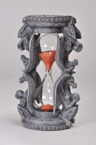 PTC 6 Inch Quadruple Dragon Sand Timer Hourglass Statue Figurine