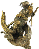 PTC 8 Inch Thor God of Thunder and Serpent Resin Statue Figurine
