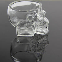 Skull Head Crystal Glass Vodka Shot Glass Whiskey Drinking Ware Home Bar Cup, 80ML, 5.82OZ