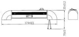 MARINE BOAT LED RAIL TILTABLE COURTESY LIGHT OEM