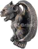 ABZ Brand Guardian Vampire Winged Red Eye Standing Gargoyle Candle Holder Statue Figurine Gothic Myth Fantasy Sculpture Decor