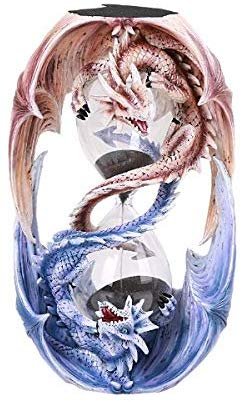 Pacific Giftware Anne Stokes Age of Dragons Dual Winged Dragons Sand Timer Home Tabletop Decorative Resin Figurine