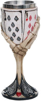 Pacific Giftware Dead Man's Hand Poker Skull Goblet 8 Inch Tall